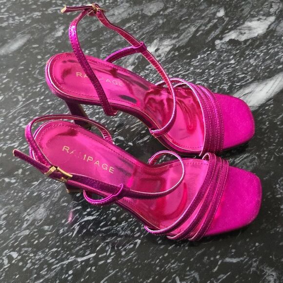 BRAND NEW RAMPAGE WOMEN'S STRAPPY HEELED OPEN TOESANDAL - Picture 8 of 16